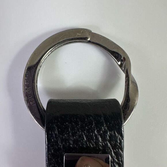 Gucci Leather Double Key Ring Black With Box and Pouch - Picture 6 of 13